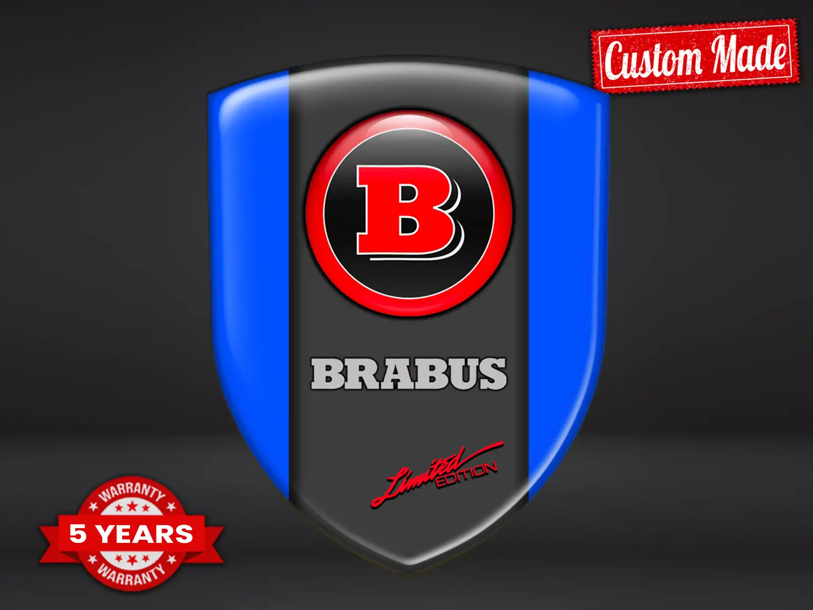 Brabus Vinyle Auto Résistant Étoile Qualité Supérieure